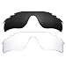 IMYTPFT Compatible/Replacement for Lenses oakleys Radarlock Path Vented Black/Transparent Polarized