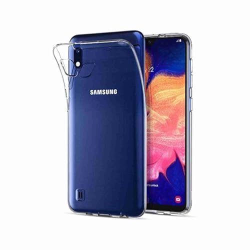 Captor Cover Trasparente per Samsung Galaxy A10, Custodia TPU in Silicone Flessibile Morbida e Sottile, Protezione Full Body con Bordo Rialzato per Schermo e Fotocamera