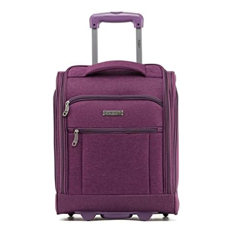 Flight Knight easyJet Underseat Carry On Non Priority Approved Hand Luggage Case - 2 Wheels - Ultra Lightweight Durable Soft Case Textile Cabin Suitcase 42x35x20cm Cover