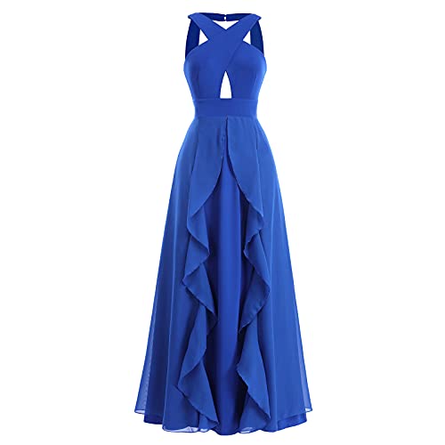Image of Women Transformer Hi Low Evening Long Prom Dress Halter Convertible Multi Way Spaghetti Strap Wedding Cocktail Maxi Gown