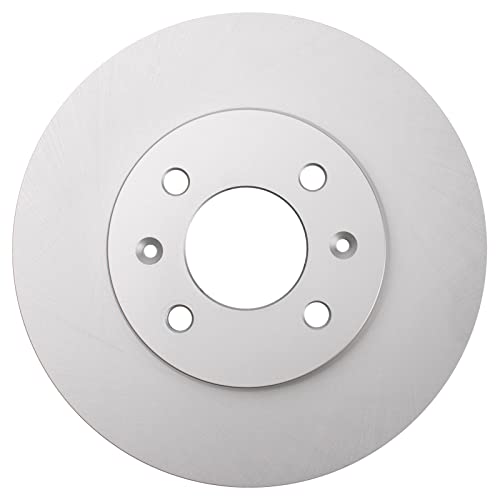 TRQ Front Ceramic Brake Pad and Rotor Set Coated Compatible with 2012-17 Hyundai Accent 12-16 Kia Rio EX LX 2017 Kia Rio with 256 mm Diameter Front Rotors by TRQ - Image 7