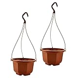 Fournitures de jardinage : jardinière à fleurs suspendue, cet ensemble de pots de pépinière comprend 8 pots de plantes, vous pouvez cultiver une variété de plantes à l'intérieur à l'extérieur, telles que des orchidées, des plantes serpent, de la menthe, des palmiers de salon, du du diable, des cactus, de l'aloès. parfait pour votre terrasse, jardin, porche, balcon, maison, chambre près de la fenêtre, une touche de verdure à votre espace.
