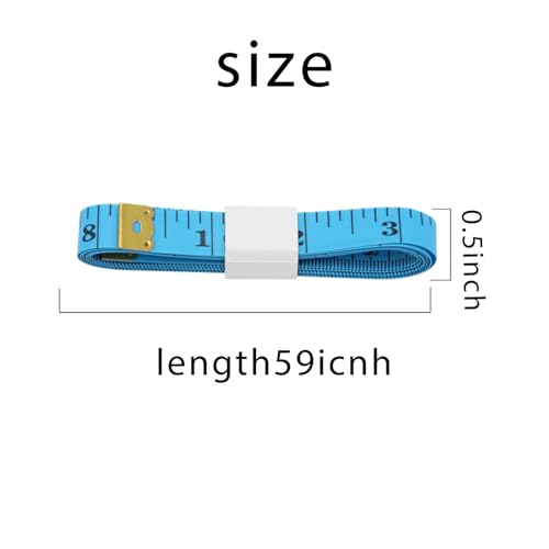 Cinta métrica flexible doble cara 2 unidades 59 pulgadas miniatura 2