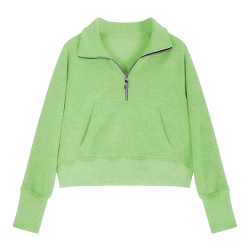 Sweatshirts for Girls Cute Fashion Fall Back to School Trendy Youth Preppy Fall Pullover Half Zip up Long Sleeve Hoodies