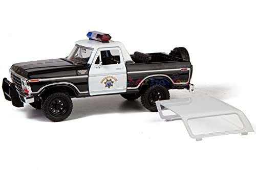 All Star Toys Exclusive 1978 Bronco Ranger XLT California Highway Patrol CHP Police 1:24 Diecast Model Car Law Enforcement Motormax 76985 (Highway Patrol)