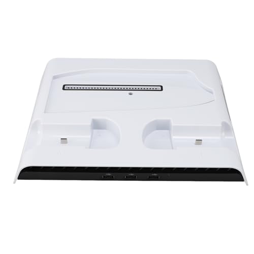 CFTGIW Dock del Controlador de Ventilador de Enfriamiento de la Consola de Juegos RGB con Soporte para Auriculares para la Estación Delgada Delgada para 3 Equipos de Refrigeración de Consola de