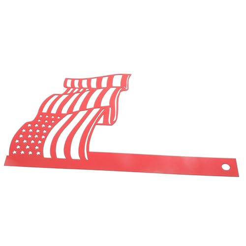 Sosoport Decorative Mailbox Flag Flag Shape Mailbox Pick Iron Ornament Front Door Adornment Sturdy Mailbox Sign