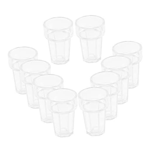 UPKOCH 20pcs Miniature Dollhouse Cups Decorative Tiny Water Cups Material for Dollhouse Accessories and Miniature Scenes