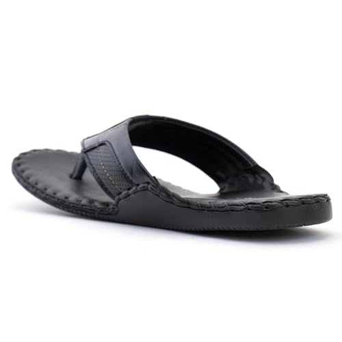 Image of Lazard by Khadim's Synthetic Leather PVC Sole Navy Slip-Ons for Men