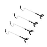 MaoNativey 4 Stück Camping Laternenhalter, S-förmige Zelt Haken für Lampen & Dämpflichter (Ø13mm) - Aufhänger für Zeltstangen, Äste & Outdoor-Campingausrüstung
