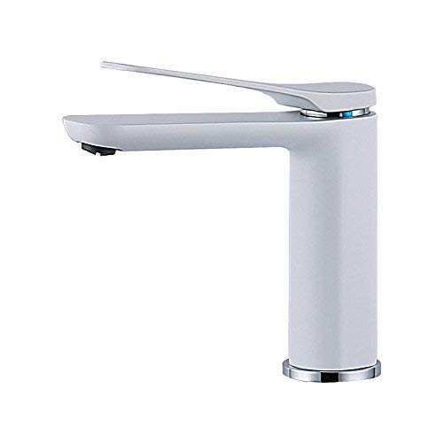 Robinet de salle de bain en pur cuivre blanc au design élégant et durable