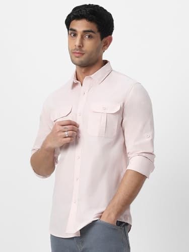 Image of Urbano Fashion Men's Cotton Full Sleeve Regular Fit Casual Solid Shirt