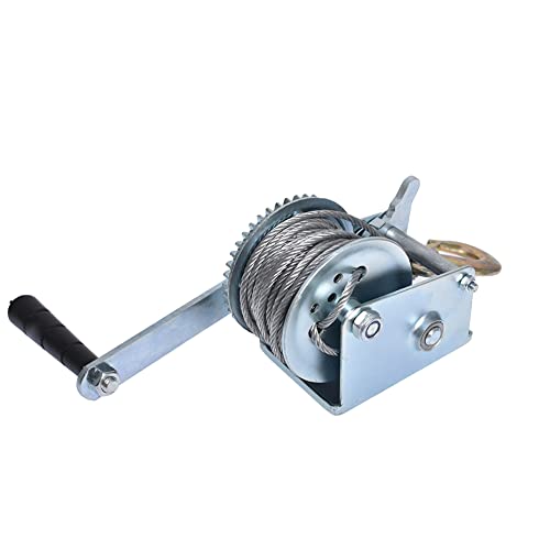 Winche Manual Resistente 600 lbs con Cable de Acero 8 metros miniatura 1