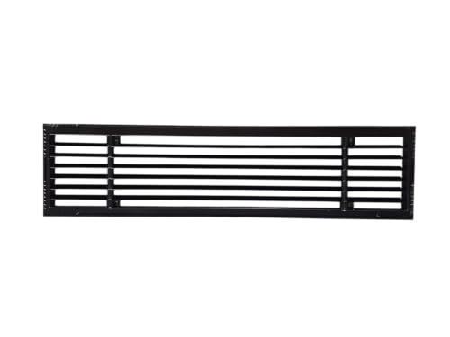Image of Aluminium Powder Coated liner Grill, Grill for duct,ac jali, hvac, ventilation grill, home grill, ac louver grill,Return Air Grill for Wall, Sidewall and Ceiling (BLACK, 18 inch*4 inch)