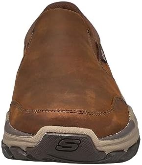 Skechers Men's Respected Calum Casual Slip On Shoe - Extra Wide Brown 12 X-Wide US | Image 1