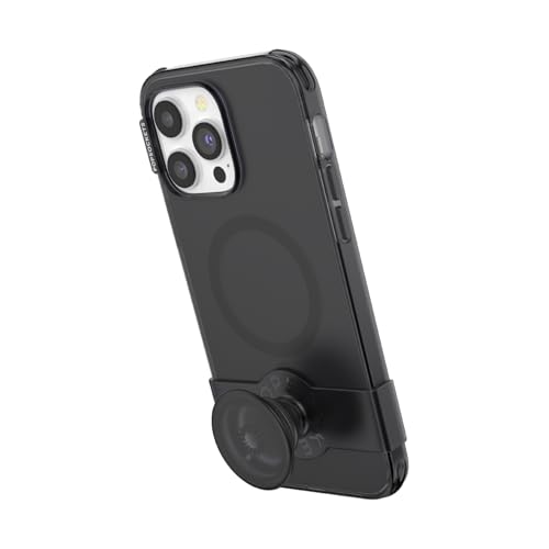 Image of PopSockets iPhone 14 Pro Max Phone Case w /MagSafe- Transluscent Black