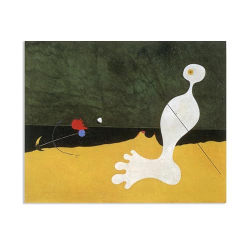 Peinture Joan Miro surréalisme abstrait affiche vintage décoration intérieure 65x50cm