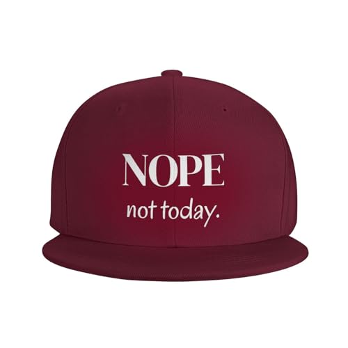 Nope Not Today Outdoor Baseball Hat Flat Hat3