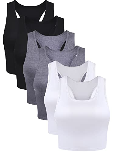 Débardeur court dos nageur femme finitions soignées lot de 4