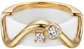 Ring Cove, Moissanite Smart Ring Cover, Gold Ring Guard Enhancer, Starburst Dome Ring Jacket,14K Gold Plated,Starry Night Starburst Eternity Band,Minimalist Smart Ring Accessory Gift for Her,Size 3-12