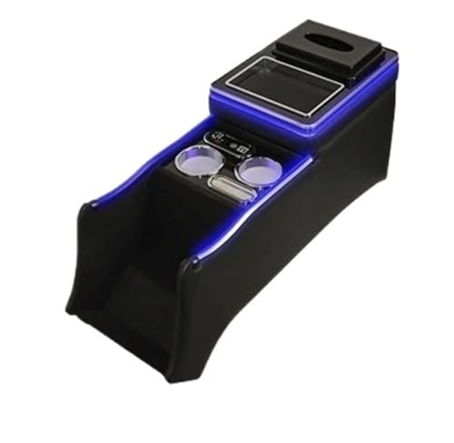 Reposabrazos De Coche Para Odisea Para Elysion Consola Con Reposabrazos Delantero Cargador Inalámbrico Ambiental Lateral Compartimento Almacenamiento(Negro)