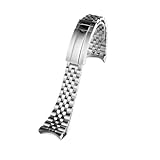 Generico Compatibile con TUDOR Black Bay serie M7941A Red Shield 41mm 20 21mm 22mm cinturino for orologio in acciaio inossidabile a cinque maglie cinturino di ricambio for uomo(Silver,20mm width)