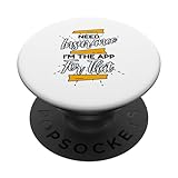 Brauchen Sie eine Versicherung Ich bin die App für diesen Lebensversicherungsagenten PopSockets mit austauschbarem PopGrip