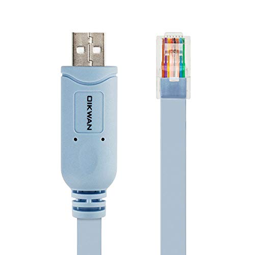 USB Cisco Console Cable, USB to RJ45 Console Cable Compatible with Routers/Switch/Windows 7