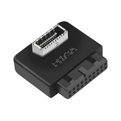 USB 3.2 Gen 1 to USB 3.2 Gen 2 Header Adapter, USB 3.1 Type-E Key-A to USB 3.0 20 Pin Header Converter for Type C Motherboard (Standard Type)