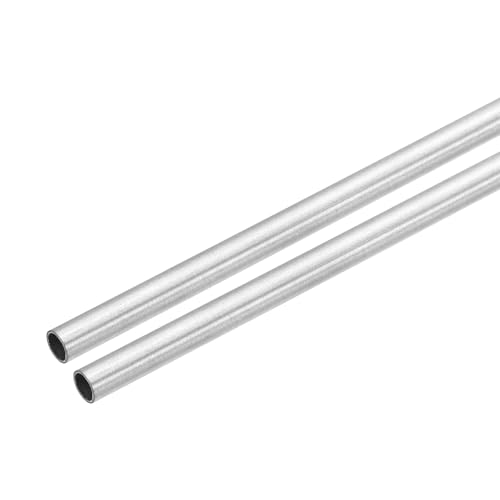 uxcell 2Pcs 304 Stainless Steel Tube 5mm OD 3.4mm ID 254mm L 0.8mm Thick