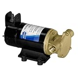 Jabsco 18680-1000 Reversible Rotary Vane 7.9 GPM 12V DC Pump, bronze