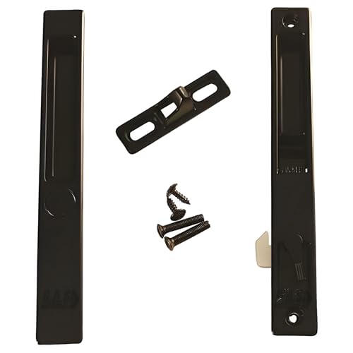 G.A.S Hardware Sliding Glass Patio Door Handle Set, Flush Mount, Non-Keyed, 6-5/8