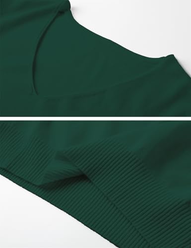 Image of DAIMIDY Women's Short Sleeve Sweater V Neck Summer Knit Tops | Business Casual Tops| Soft,Lightweight,Breathable and Comfortable| Perfect for Shopping,Date,Vacation,Daily Wear Etc.