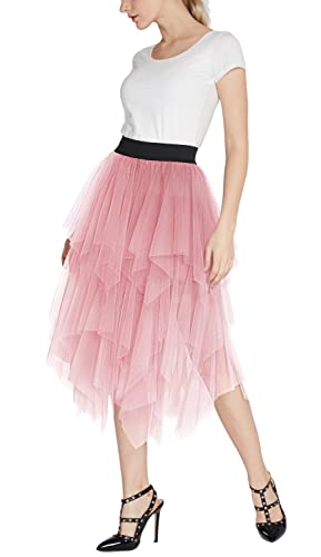 Jupe en tulle confortable rose taille L pour sublimer les formes
