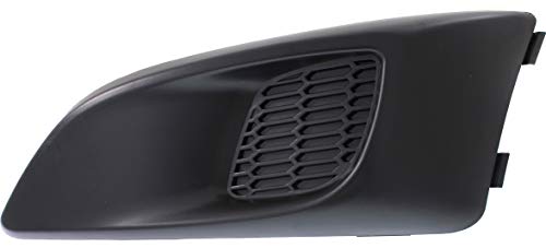 Evan Fischer Front Driver Side Fog Light Cover Compatible With 2012-2016 Chevrolet Sonic Black GM1038134