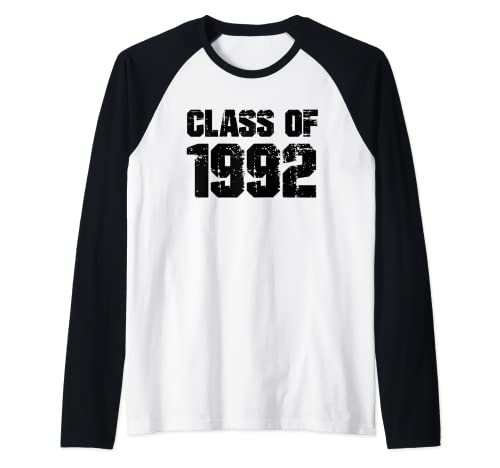 Class of 1992 High School College Graduation Reunion Gifts Maglia con Maniche Raglan