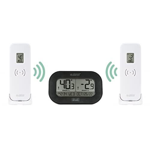 La Crosse Technology 308-04747-Int Wireless Refrigerator/Freezer Kitchen Thermometers With Magnetic Back #TOP1