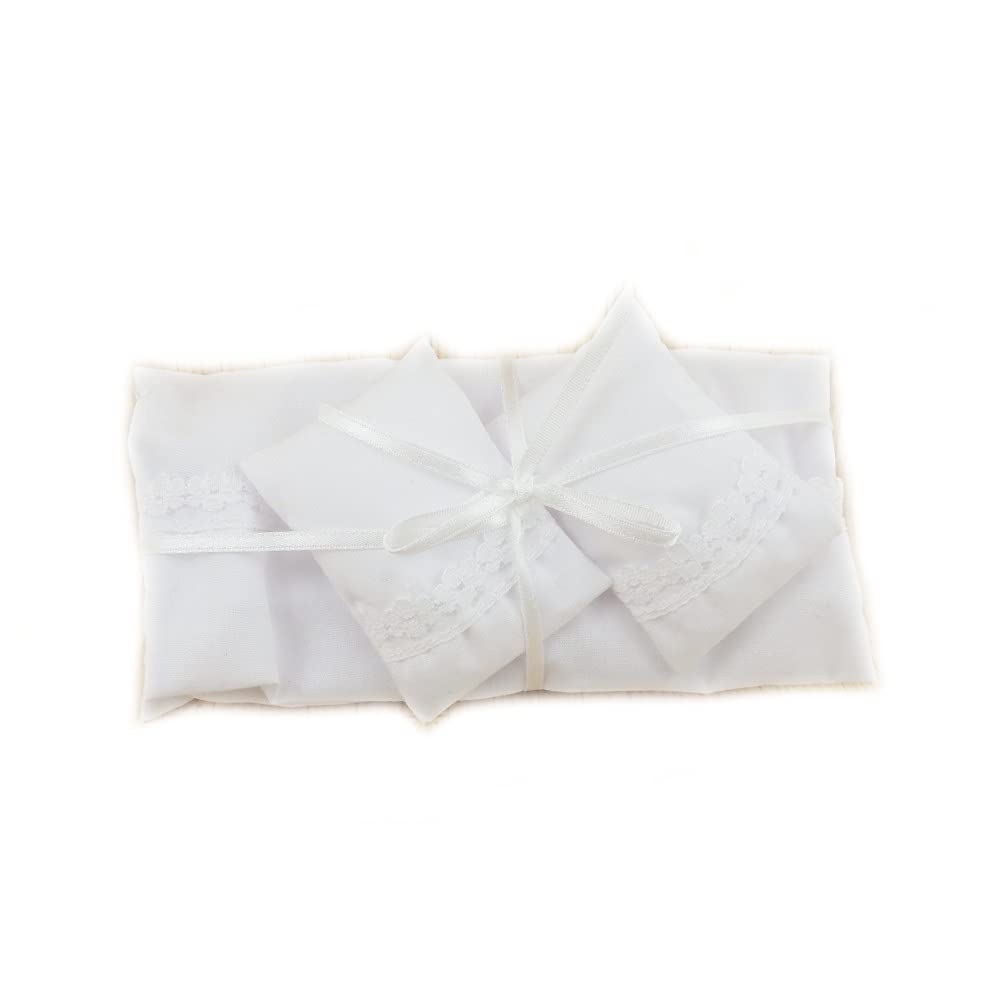 Melody Jane Dollhouse White Bedding Set Quilt Sheet Pillows Bedroom Accessory