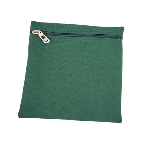 Wsymxuo Bolso Lateral Embutido com Zíper, Fixação Segura E Fácil, Bolsa de Lona para Guardar Celulares, Invisível, Verde Escuro