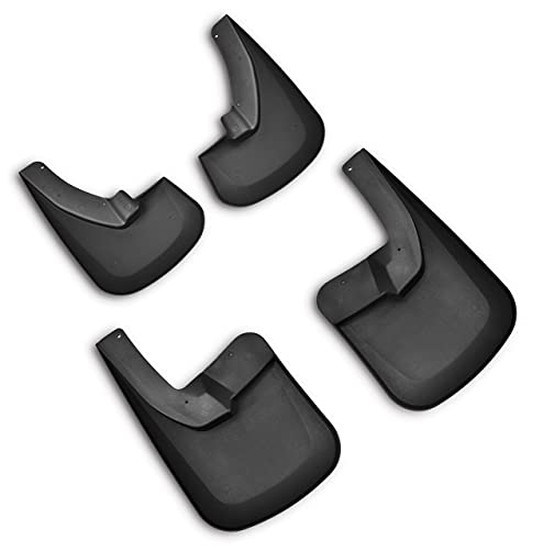Image of Tecoom Mud Flaps Fit for Dodge Ram 1500 2500 3500 09-18 with Fender Flares | No Drill Mudflaps, Front and Rear Truck Splash Guards, 4Pcs Set