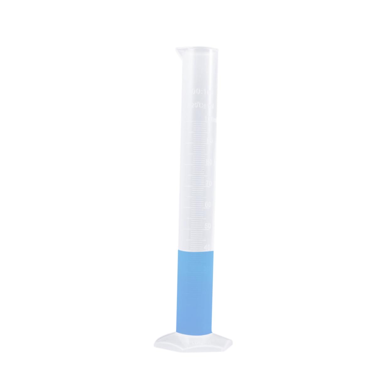 6pcs Graduated Measuring Cylinder Plastic Test Tube Flask for Accurate Sugar Measurement Lab Use Non-wetting for Precise Results Stable Wide Base