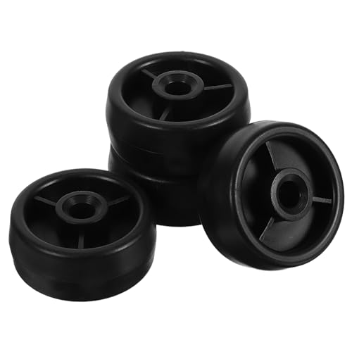 TOPPERFUN 4 Ruedas De Plástico Para Equipos De Fitness, Diámetro 50 Mm, Agujero De 8 Mm, Rodillo Para Cinta De Correr y Bicicleta Estática, Accesorios De Gimnasio Para Uso Doméstico