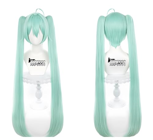 Virtual Singer 39in/100cm Cosplay Wig - Cosplay Wig Costume Anime Convention with Wig Cap Light Aqua