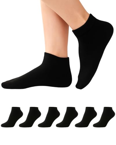 Image of Yuneek minmum Unisex Kids Ankle Length Cotton Socks | School Sock For Boys & Girls Pack of 6