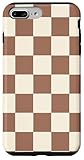 Trendy Checkerboard Moca Mousse Brown Cute Pattern