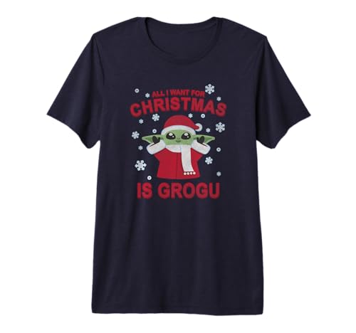 Grogu Star Wars cadeau de Noël t-shirt Mandalorian pour fan geek