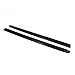 Wade 72-00101 Truck Bed Rail Caps Black Ribbed Finish without Stake Holes for 1988-1998 Chevrolet GMC 1500 2500 3500 with 8ft bed (Set of 2)