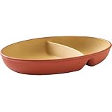 カノー earth color(アースカラー) 抗菌オーバルプレート レッド