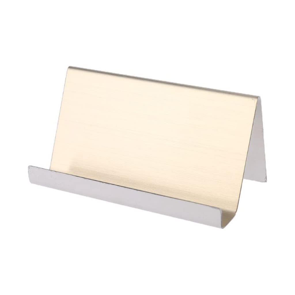 MOBYGKFY Metal Business Card Label Display Rack Desktop Table Meeting Room accessories