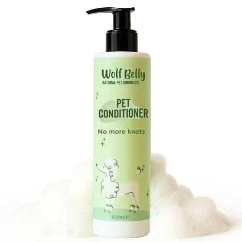 Wolf Belly - Après-Shampoing pour Chiens et Chats (300 ML) | Démêlant à l'Aloe Vera | Adoucit, Hydrate et Facilite Le Brossage | Idéal pour Peaux...